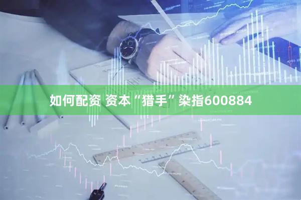 如何配资 资本“猎手”染指600884